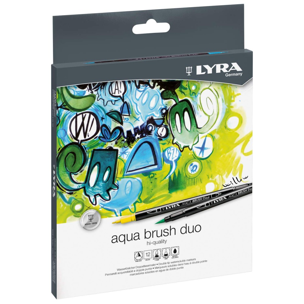 Aqua Brush Duo set of 12 | lyra