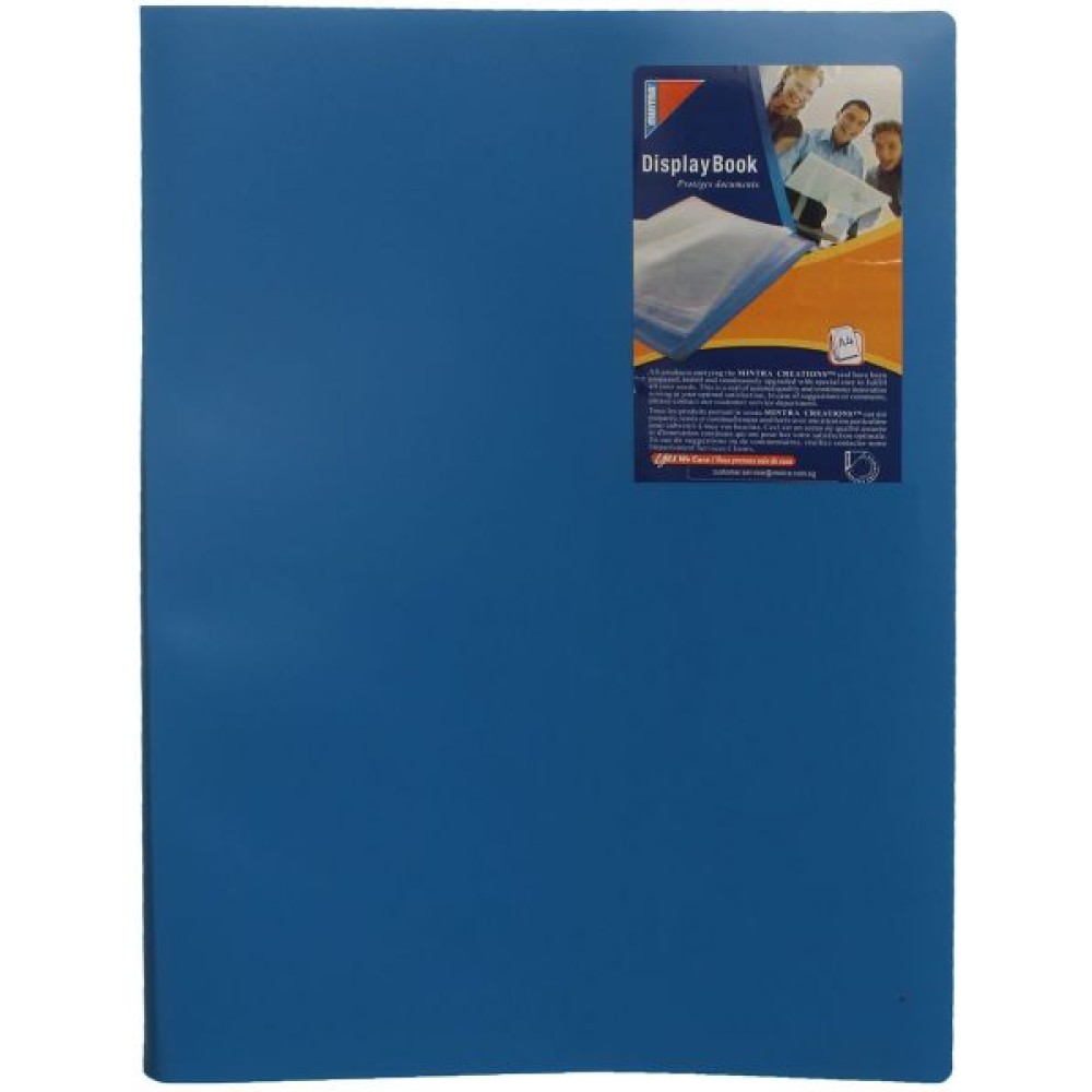 Mintra Size A4 Opaque Display Book - Capacity Holds 20 Sheets Of Paper