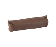 leather pencil cases dark brown | Clairefontaine