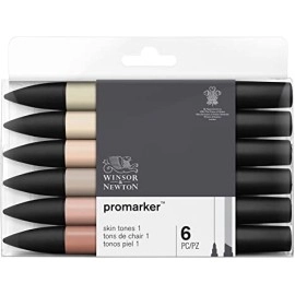 Promarker Skin Tones Set Of 6 | Winsor & Newton  Promarker Skin Tones Set Of 6 | Winsor & Newton  - Thumbnail 1