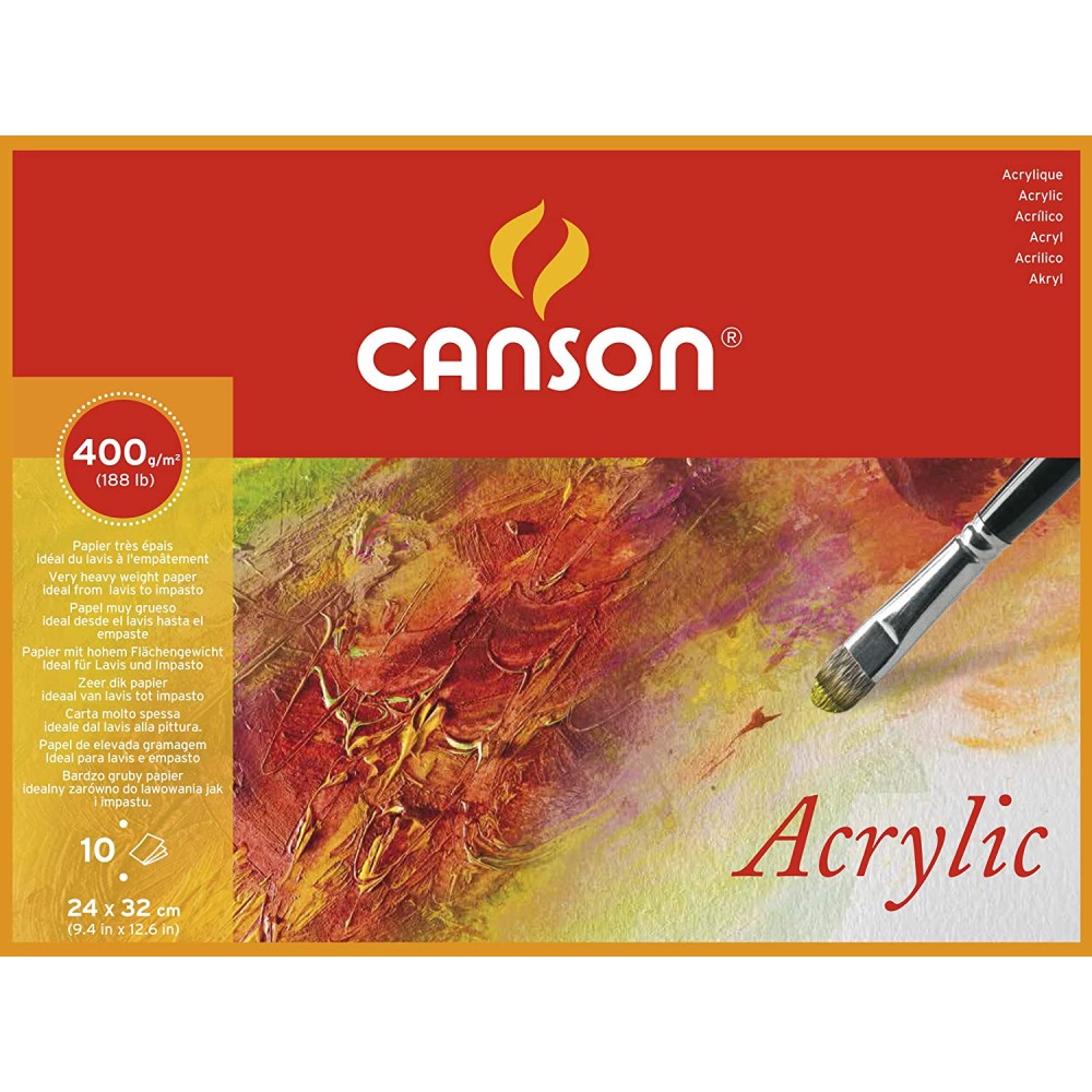 Acrylic paper pad 400 gsm \ 24*32 cm | canson