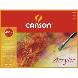 Canson Acrylic 400gsm Paper Block Including 10 Sheets
