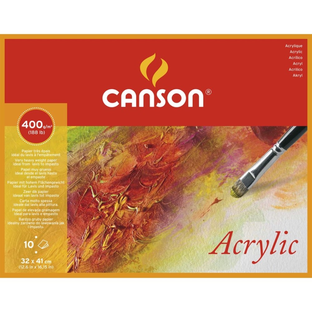 Acrylic paper pad 400 gsm \ 32*41cm | canson