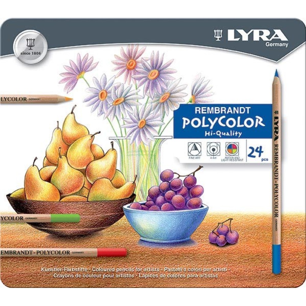 Rembrandt Polycolor Set Of 24 | Lyra