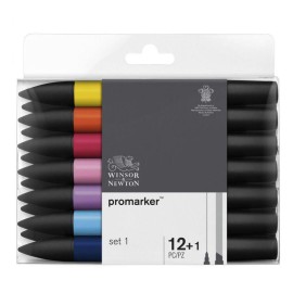 Promarker Standard Set 12 + 1 pcs | Winsor & Newton Promarker Standard Set 12 + 1 pcs | Winsor & Newton - Thumbnail 1