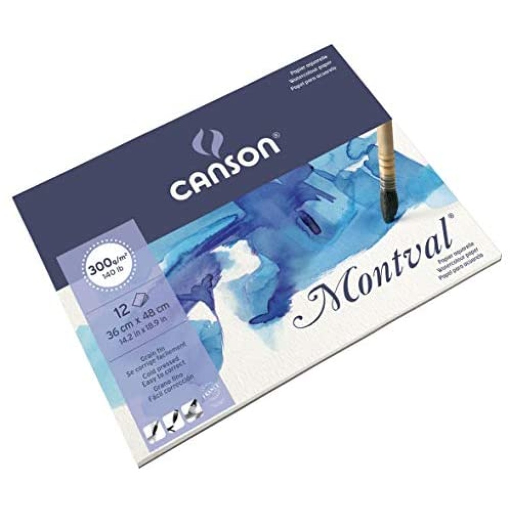 Montval Natural White Cold Pressed 36x48cm | Canson