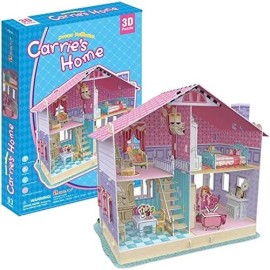 3D Puzzle Deram Dollhouse-Carrie's Home CubicFun