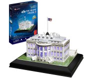 CubicFun 3D Puzzles for Adults and Kids LED White House Architecture