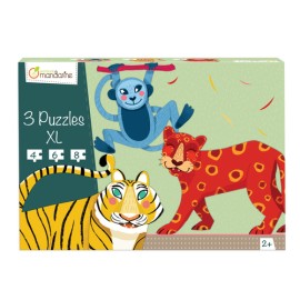XL Puzzles, Jungle hairy animals