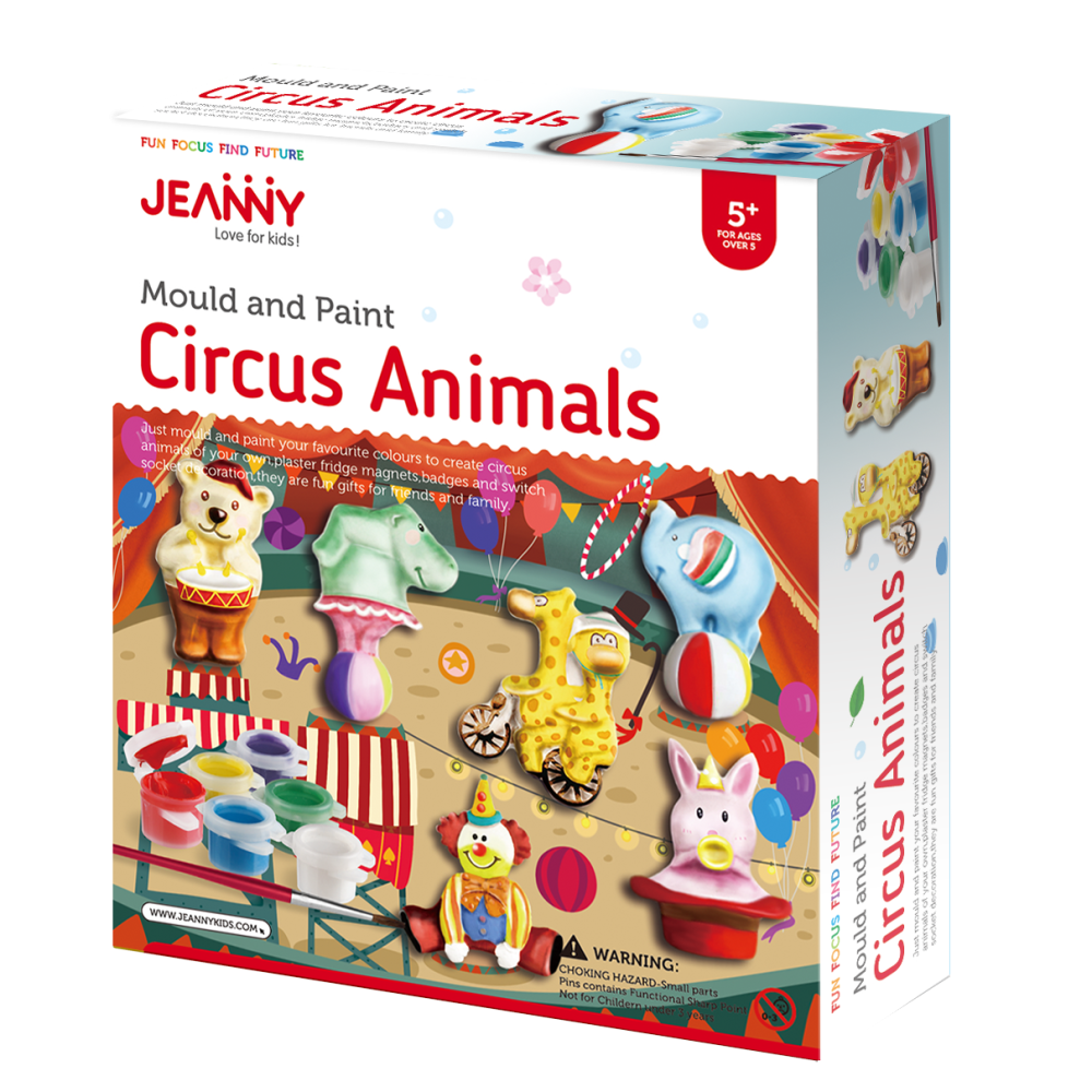 MOULD & PAINT CIRCUS ANIMALS
