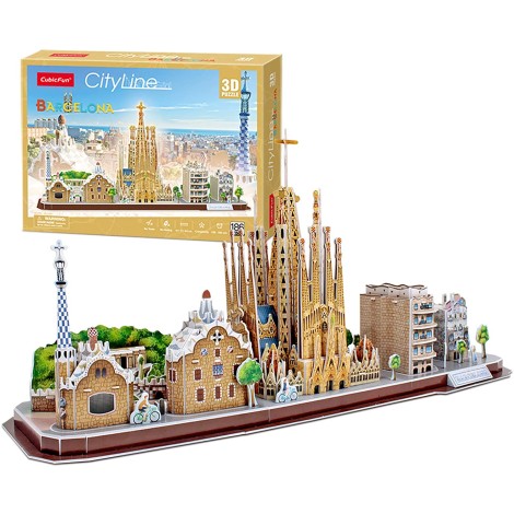 City Line Barcelona 3D Puzzle