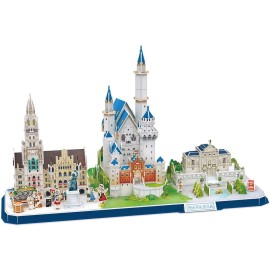 CubicFun 3D Puzzle for Adults Kids Bavaria Cityline Building