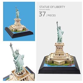 CubicFun 3D Puzzles for Adults Kids LED Statue of Liberty