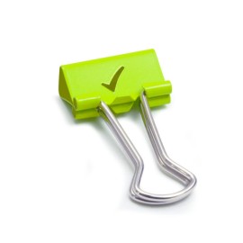 Tick Foldback Binder Clips – Green