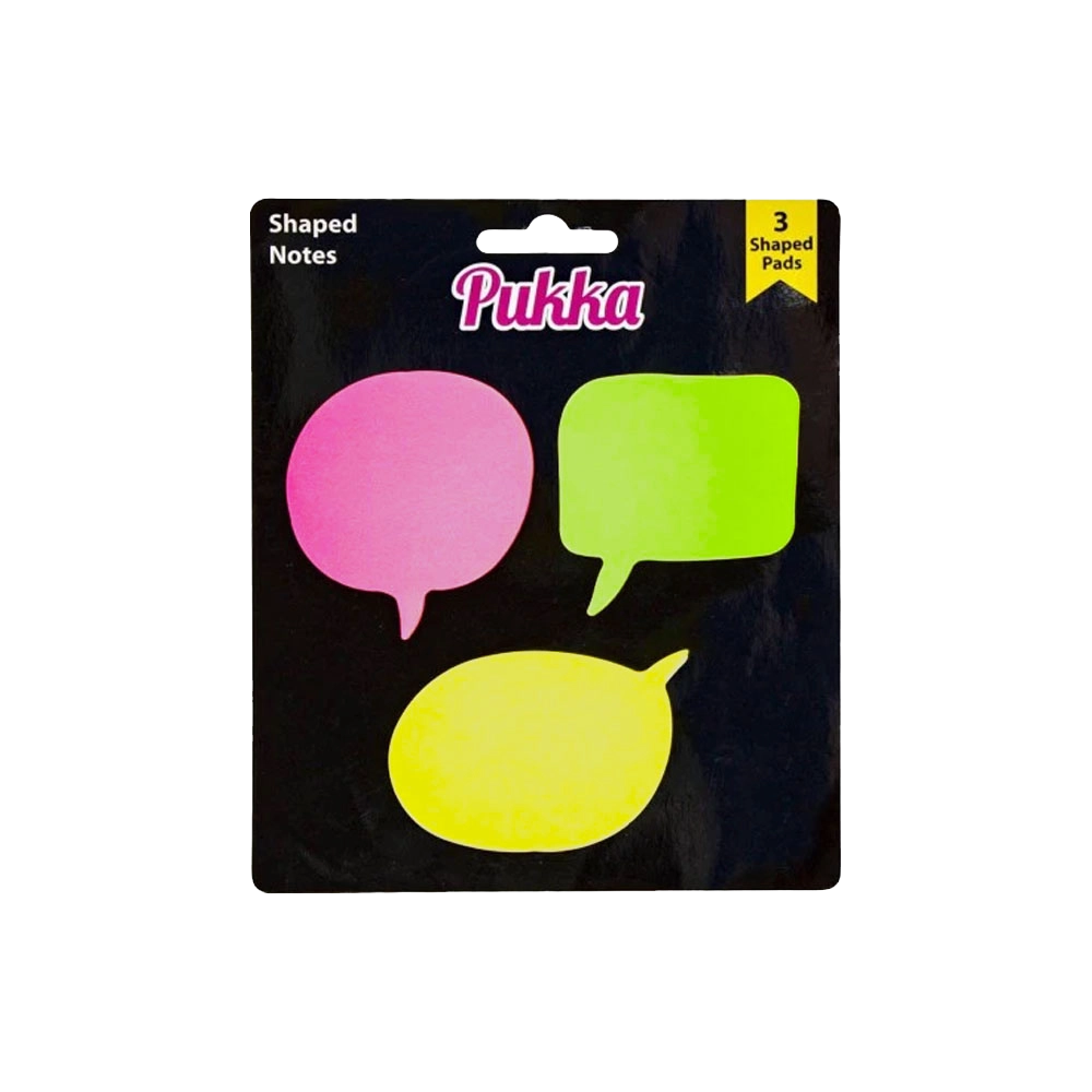 3 Shapes Sticky Notes | Pukka - Product Image