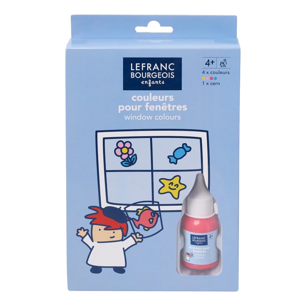 Window Paint Classic Set of 4x35ml | Lefranc & Bourgeois - Product Image