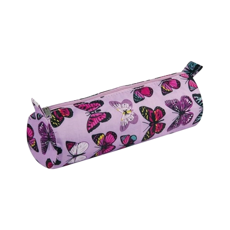 Pink Oval Pencil Case Butterfly | Clairefontaine
