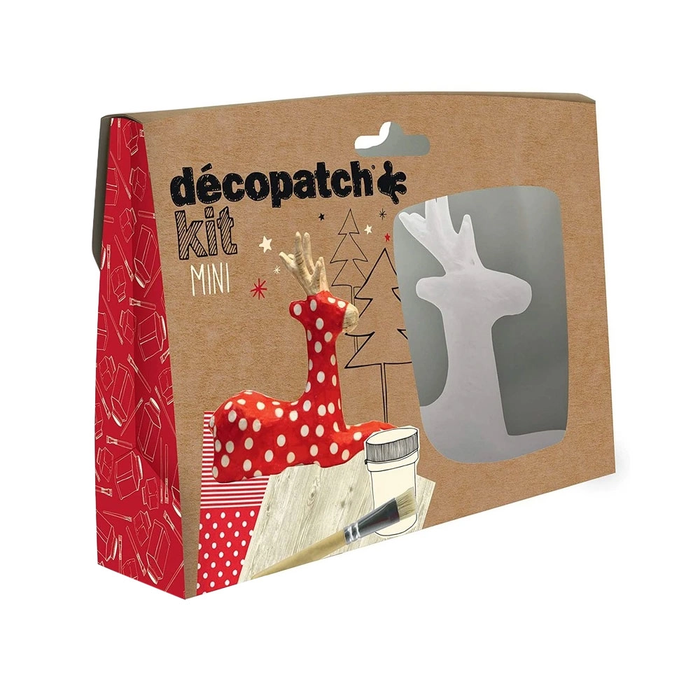 Reindeer Mini Kit Paper Mache | Decopatch - Product Image