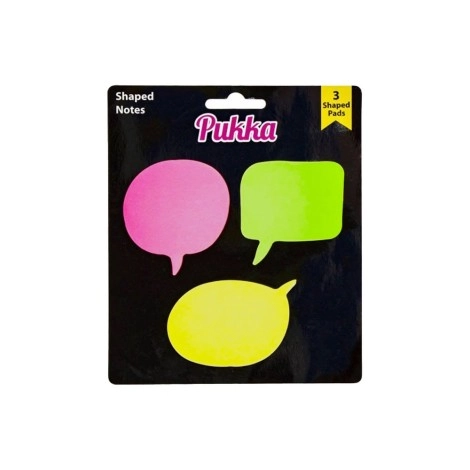 3 Shapes Sticky Notes  | Pukka
