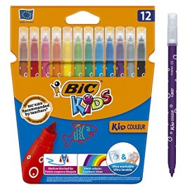 BIC Kids Kid Couleur Colouring Pens 12