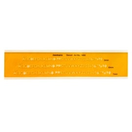 Lettering Stencil Combination 5, 6, 7mm | Isomars