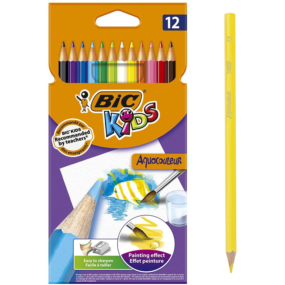 Aquacouleur Coloring Pencils 12 pc | Bic