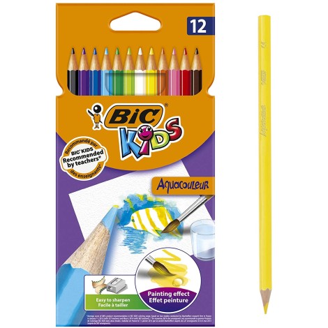 Aquacouleur Coloring Pencils 12 pc | Bic