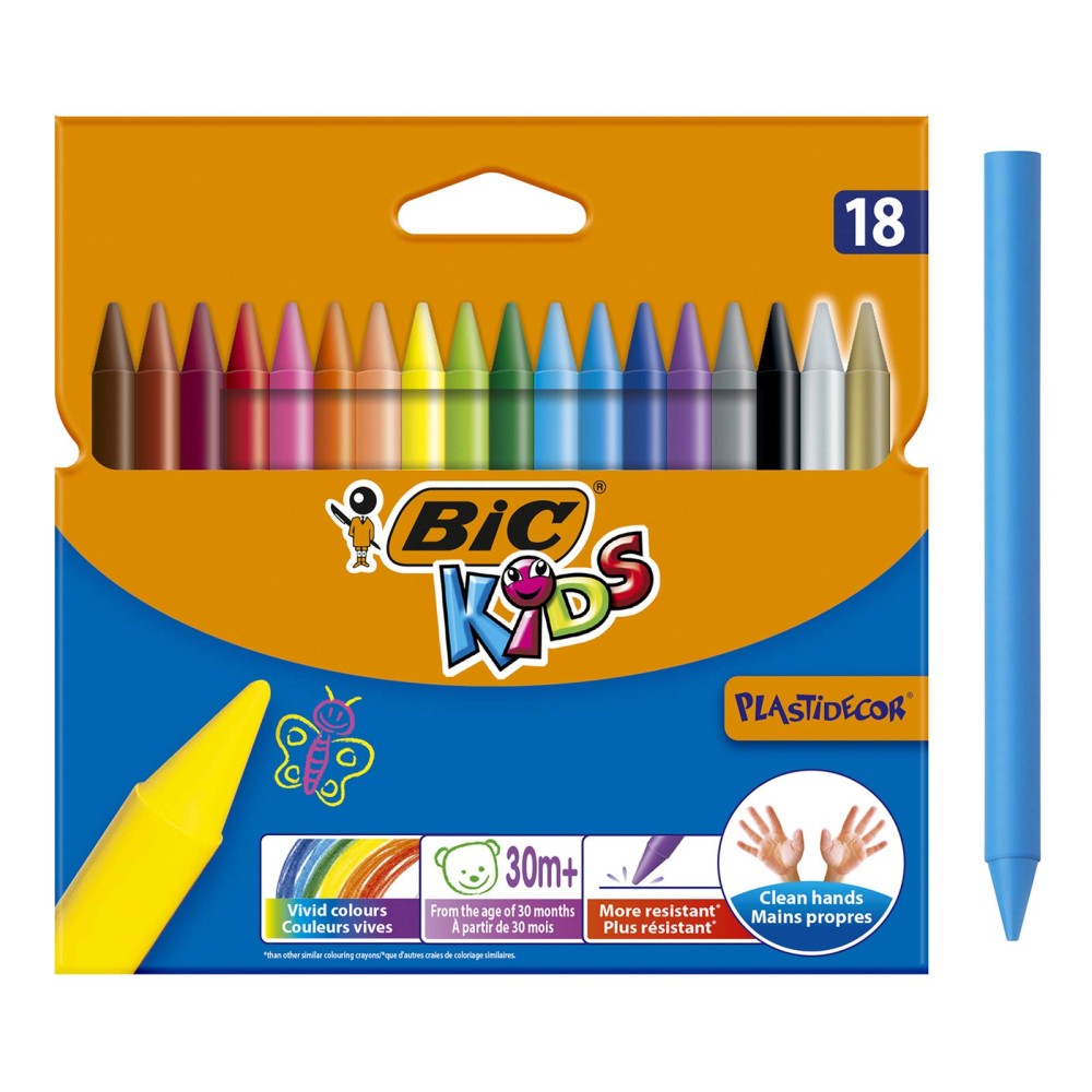 Kids Coloring Crayons set of 18 | bic