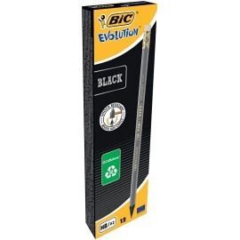 Evo HB Pencil With Eraser Pack of 12 | BIC