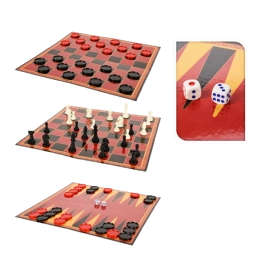 Chess, Checkers & Backgammon Set - Thumbnail 2