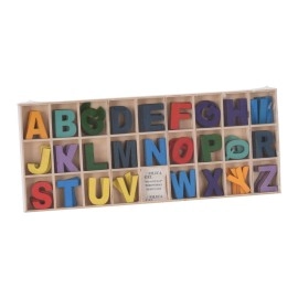 Wooden Alphabet Letters 130 Pieces | koopman - Thumbnail 1