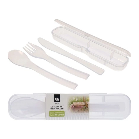 Transparent Cutlery Set 3 Pieces | Koopman