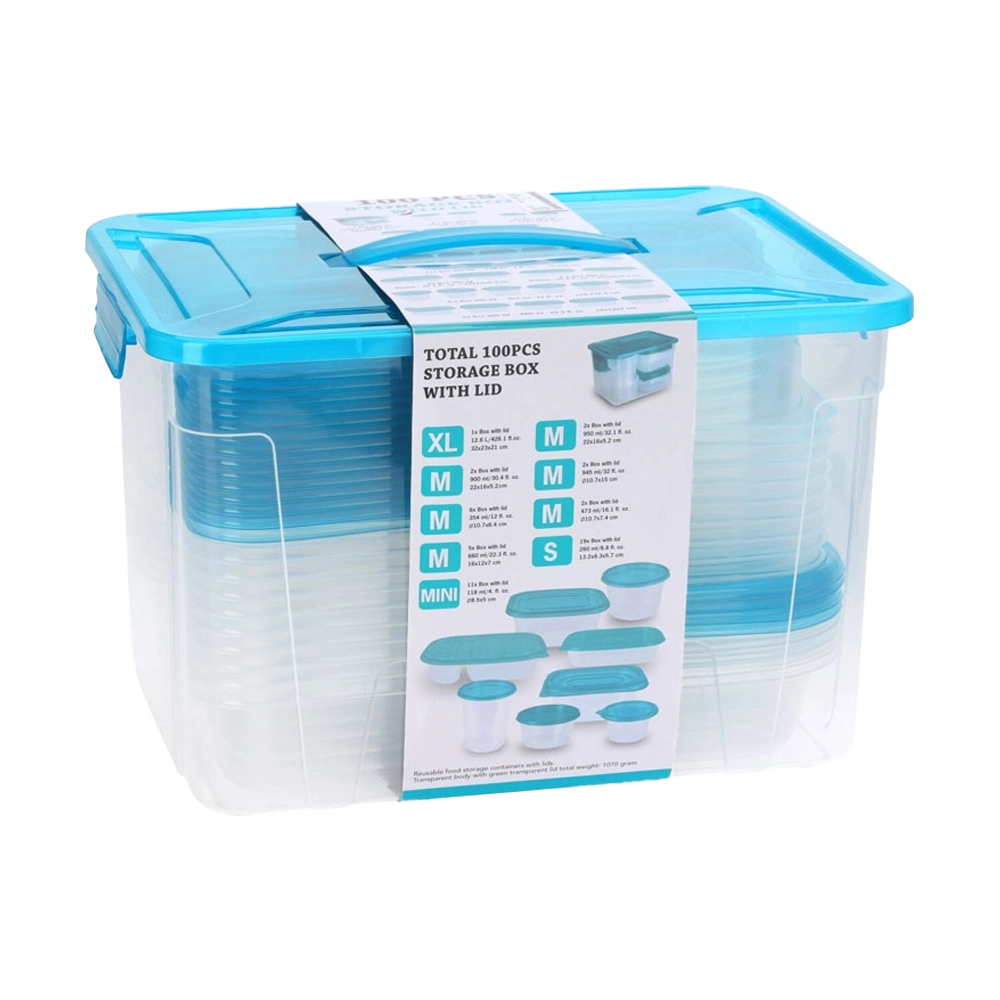 Storage Boxes Set 100pcs | Koopman - Product Image