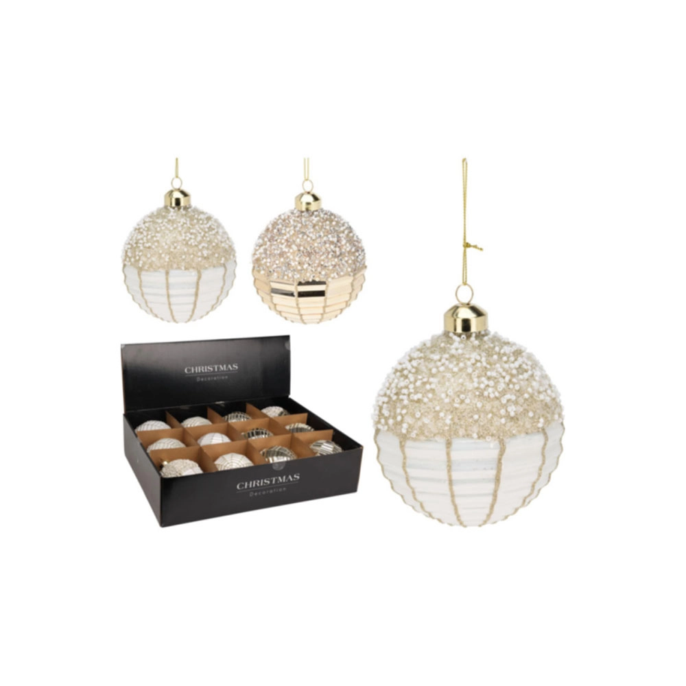 Glass Christmas Balls 10cm | Koopman - Product Image