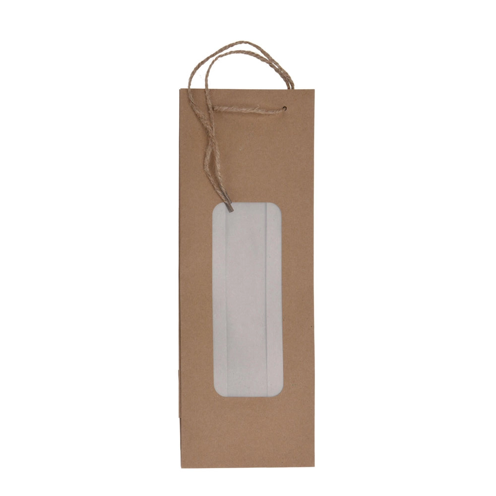 Unprinted Kraft Bottle Gift Bag | Koopman