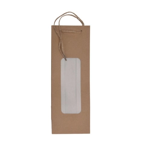 Unprinted Kraft Bottle Gift Bag | Koopman