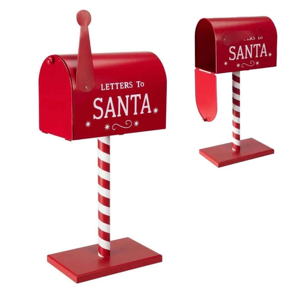 Red Christmas Mailbox Decor 50cm | Koopman - Product Image