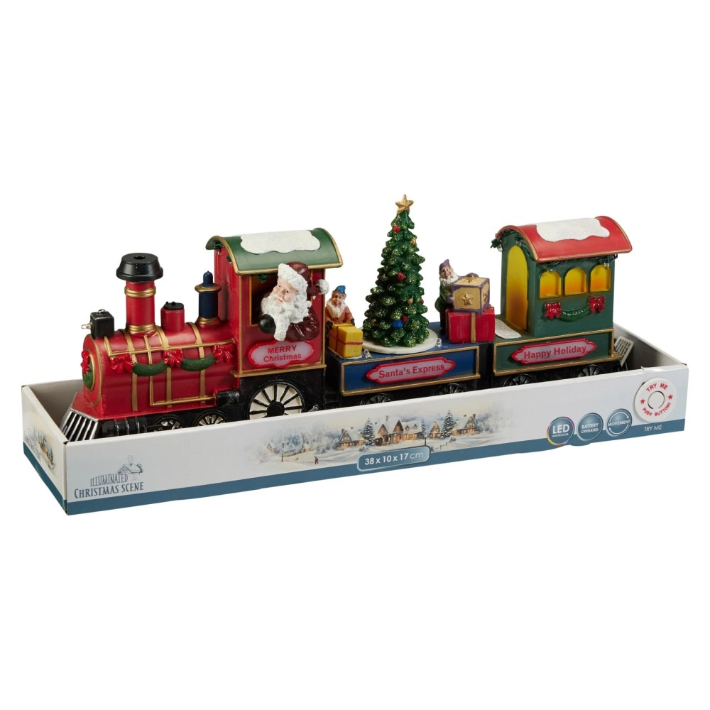 Festive LED Santa Train | Koopman - Product Image