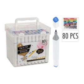 Duo Tip Markers Set 80 Pieces | Koopman
