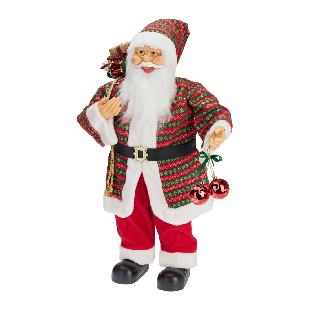 Traditional LED Santa 80cm | Koopman - Product Image