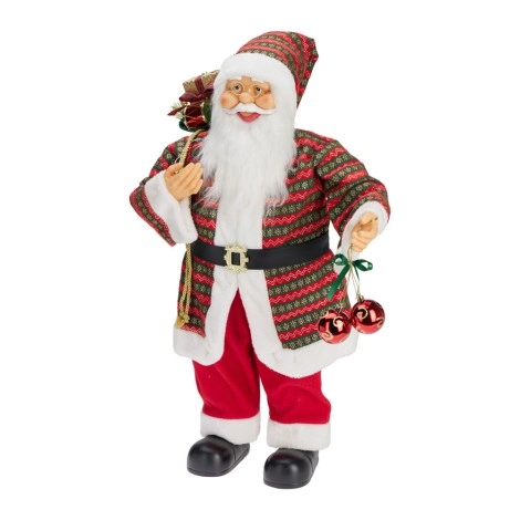 Traditional LED Santa 80cm | Koopman