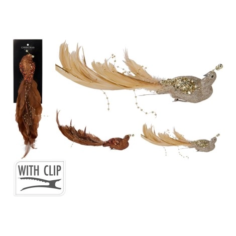 Peacock on Clip – 38cm | Koopman