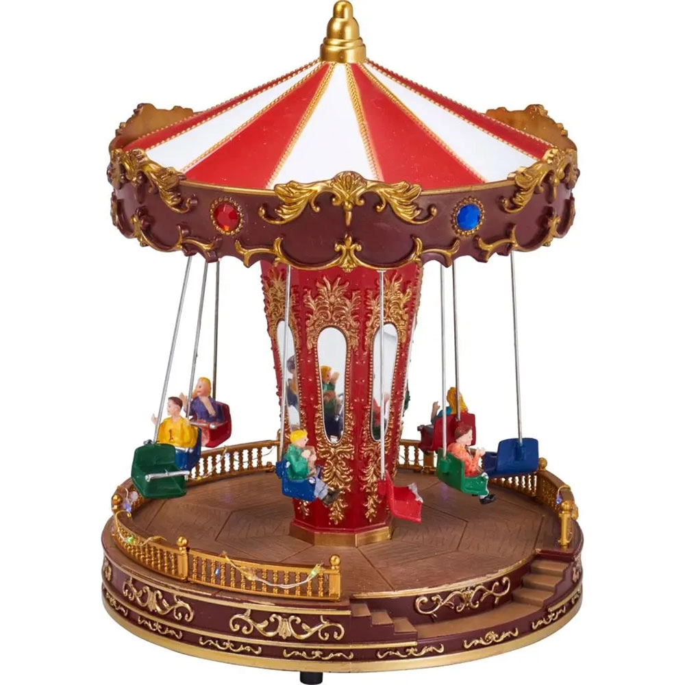 Magical LED Christmas Carousel 27cm | Koopman - Product Image