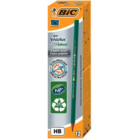BIC Evolution HB Pencils 12 with out eraser