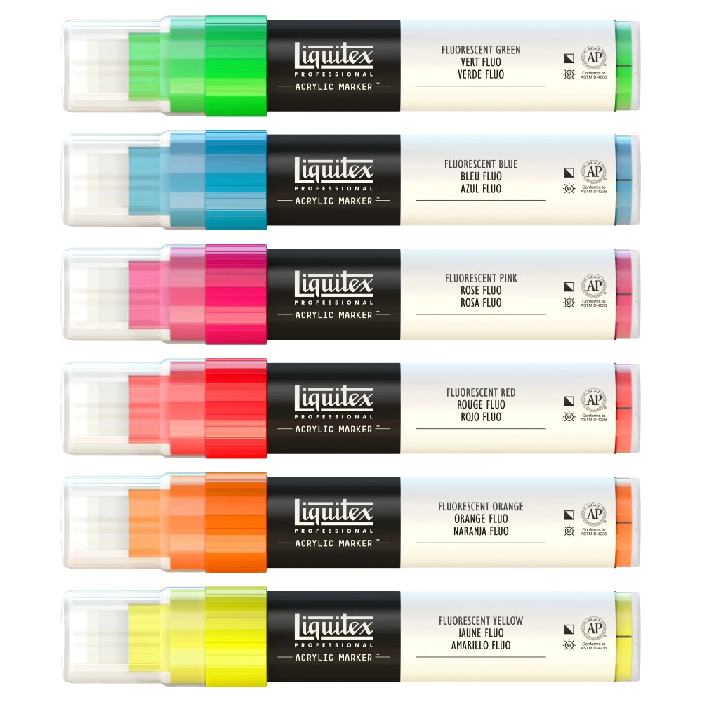Acrylic Marker Fluorescents Set of 6 | Liquitex - Product Image