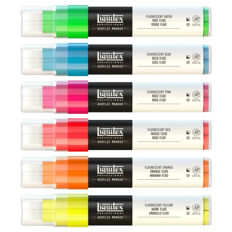 Acrylic Marker Fluorescents Set of 6 | Liquitex
