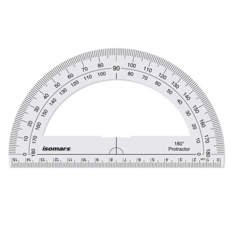 Semi Circular Protractor 15cm | Isomars
