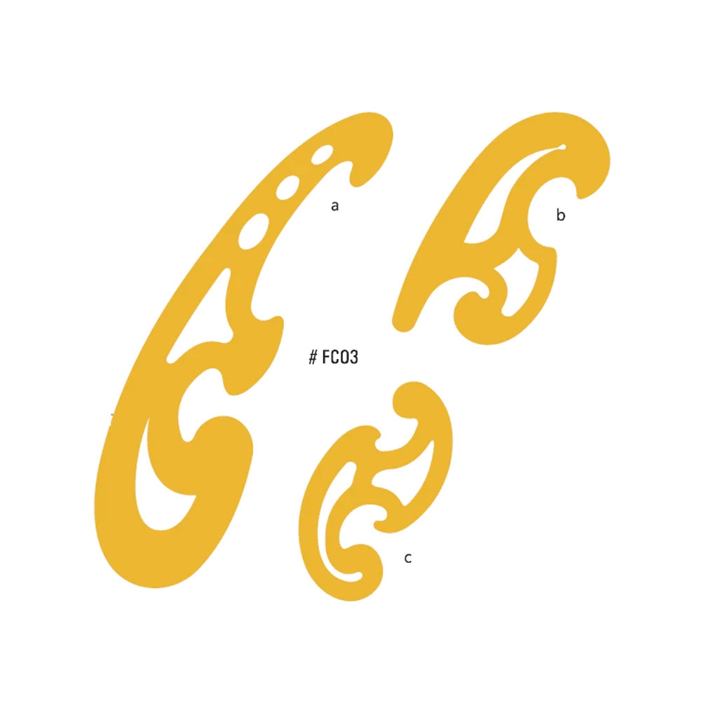 French Curve Set of 3 | Isomars