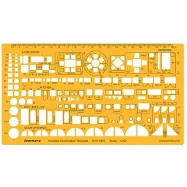 1:100 Scale Architect Combination Template | Isoma..