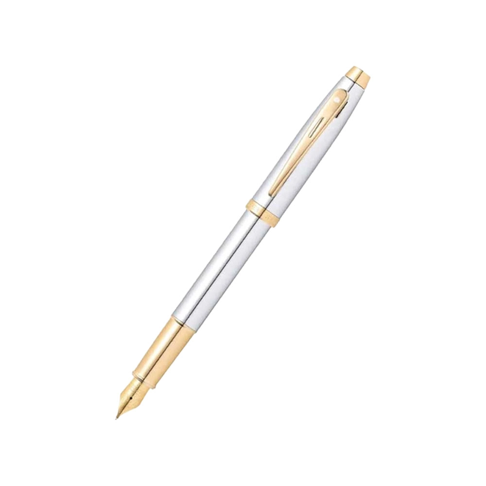 9340 Fountain Pen Chrome with Gold Trims | Sheaffer - Product Image